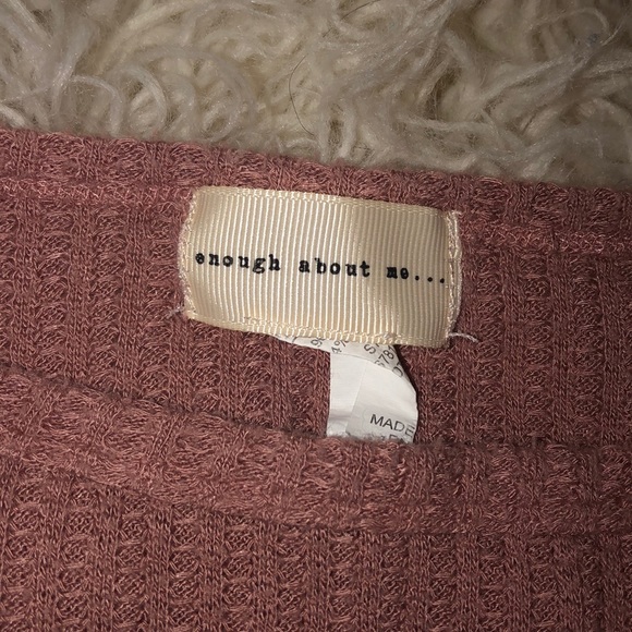 Long sleeve enough about me.... cropped top - Picture 2 of 2